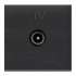 ABB NIE Zenit Антрацит Мех ТВ розетки, простой, 2-модульный арт. N2250.7 AN