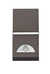 ABB NIE Zenit Антрацит Механизм 1-клавишной кнопки с нормально-открытым контактом с клавишей без сим арт. N2104.7 AN