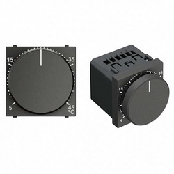 ABB NIE Zenit Антрацит Механизм терморегулятора ТП с выносным датчиком температуры, 10А/250В арт. N2240.3 AN