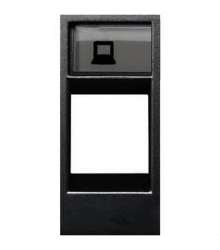 ABB NIE Zenit Антрацит Накладка телеф/комп розетки(для суп.2017.2,2017.3,2018,2018.5,2018.6,2018.8) арт. N2118.1 AN