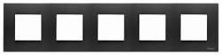 ABB NIE Zenit Антрацит Рамка 5-постовая, 2-модульная арт. N2275 AN