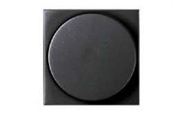 ABB NIE Zenit Антрацит Светорегулятор поворотный для люминисцентных ламп 1-10В, 700W, 2 мод арт. N2260.9 AN