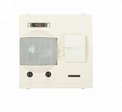 ABB NIE Zenit Бел Датчик движения ИК (реле) 3-х пров.схема подключения 2 мод арт. N2241 BL