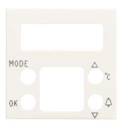 ABB NIE Zenit Бел Накладка будильника с термометром 8149.5, 2 мод арт. N2249.5 BL