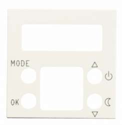 ABB NIE Zenit Бел Накладка электронного термостата 8140.5, 2 мод арт. N2240.5 BL