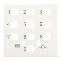 ABB NIE Zenit Бел Накладка выключателя с кодовой панелью, 2 мод арт. N2253.5 BL