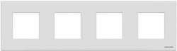 ABB NIE Zenit Бел Рамка 4-я базовая 2+2+2+2 мод арт. N2274.1 BL