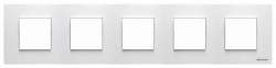 ABB NIE Zenit Бел Рамка 5-постовая, 2-модульная арт. N2275 BL