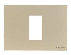 ABB NIE Zenit Бел Рамка итальянский стандарт на 1 модуль арт. N2471 BL