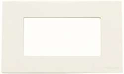 ABB NIE Zenit Бел Рамка итальянский стандарт на 4 модуля арт. N2474 BL