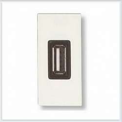 ABB NIE Zenit Бел Розетка USB 1 мод арт. N2185 BL