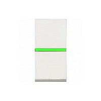 ABB NIE Zenit Бел Выключатель 1-клавишный с индикацией 1 мод арт. N2101.5 BL