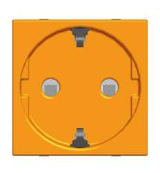 ABB NIE Zenit Оранжевый Розетка с/з с защитными шторками арт. N2288 NA