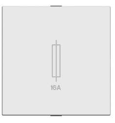 ABB NIE Zenit Серебро Держатель для предохранителя, 2 мод арт. N2208 PL