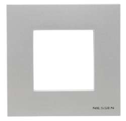 ABB NIE Zenit Серебро Рамка 1-я 2 мод арт. N2271 PL