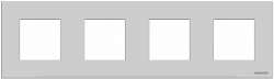 ABB NIE Zenit Серебро Рамка 4-я 2+2+2+2 мод арт. N2274 PL