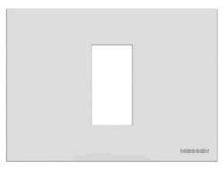 ABB NIE Zenit Серебро Рамка итальянский стандарт на 1 модуль арт. N2471 PL