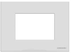 ABB NIE Zenit Серебро Рамка итальянский стандарт на 3 модуля арт. N2473 PL