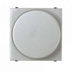 ABB NIE Zenit Серебро Светорегулятор поворотный для люминисцентных ламп 1-10В, 700W, 2 мод арт. N2260.9 PL