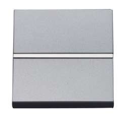 ABB NIE Zenit Серебро Выключатель 1-клавишный кнопочный НЗ-контакт 2 мод арт. N2204.6 PL