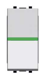 ABB NIE Zenit Серебро Выключатель 1-клавишный с индикацией 1 мод арт. N2101.5 PL