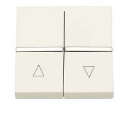 ABB NIE Zenit Серебро Выключатель жалюзийный без фиксации 2 мод арт. N2244 PL