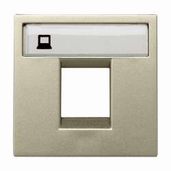 ABB NIE Zenit Шампань Накладка 1-я тел/комп розетки(для суп2017.2,2017.3,2018,2018.5,2018.6,2018.8 арт. N2218.1 CV