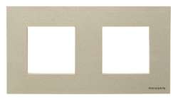 ABB NIE Zenit Шампань Рамка 2-я 2+2 мод арт. N2272 CV