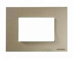 ABB NIE Zenit Шампань Рамка итальянский стандарт на 3 модуля арт. N2473 CV