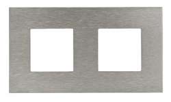 ABB NIE Zenit Сталь Рамка 2-я 2+2 мод арт. N2272 OX