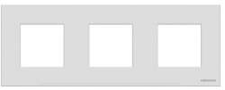 ABB NIE Zenit Сталь Рамка 3-я 2+2 +2 мод арт. N2273 OX