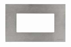 ABB NIE Zenit Сталь Рамка итальянский стандарт на 4 модуля арт. N2474 OX