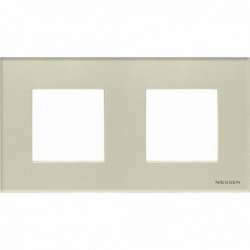 ABB NIE Zenit Стекло Жемчужное Рамка 2-я 2+2 мод арт. N2272 CP