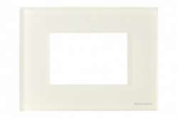 ABB NIE Zenit Стекло белое Рамка итальянский стандарт на 3 модуля арт. N2473 CB