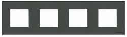 ABB NIE Zenit Стекло графит Рамка 4-я 2+2+2+2 мод арт. N2274 CF