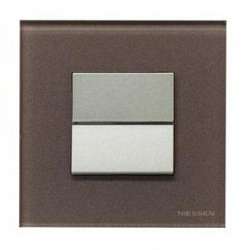 ABB NIE Zenit Стекло кофейное Рамка 1-я 2 мод арт. N2271 CC