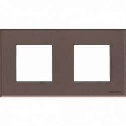 ABB NIE Zenit Стекло кофейное Рамка 2-я 2+2 мод арт. N2272 CC