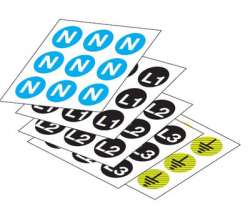 ABB Наклейка d12мм N (490шт) арт. EV1150