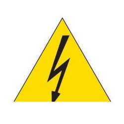 ABB Наклейка треугольная 20мм Молния (300шт) арт. EV1156