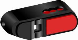 ABB OHBS12/1 Ручка управления прямого монтажа для реверсивных рубильников ОТ16..80F_С арт. 1SCA109094R1001