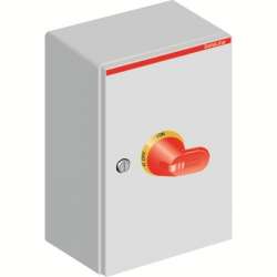 ABB OTL125 Рубильник в боксе OTL125BA3U до 125А(АС23А) 3х-полюсный, желто-красная ручка, нет фланца арт. 1SCA022563R0330