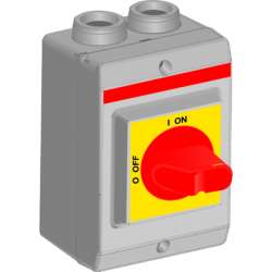 ABB OTP16KA3M1 Рубильникв боксе до 16А 3х-полюсный, красно-желтая р учка, резьба 4xM20 арт. 1SCA022401R0330