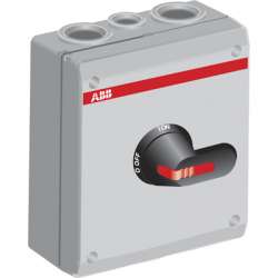 ABB OTP45 Рубильник в боксе OTP45B6M до 45A 6-полюсный, резьба 4хМ32+2хМ16 арт. 1SCA022401R6110
