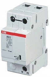 ABB OVR Ограничитель перенапряжения T1+2 1P 25 255 TS ( тип 1+2 ) арт. 2CTB815101R0300