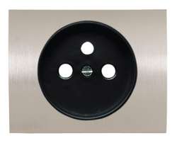 ABB Olas Накладка для розетки французского стандарта, полированная сталь арт. 8487 AL