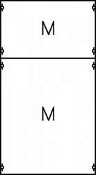 ABB Панель с монтажной платой 1ряд/3рейки h=450мм арт. 1M00A