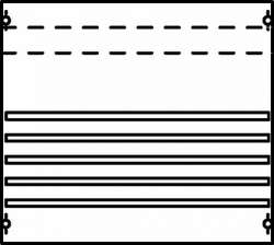 ABB Панель с шинами 5х250А 1ряд/3рейки арт. 1V002A