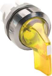 ABB Переключатель M2SS4-21Y (длинная ручка) желтый 2-х позиционный с подсветкой (только корпус) 45 град. с фиксацией арт. 1SFA611203R2103