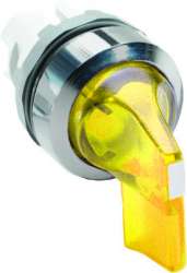 ABB Переключатель M3SS4-21Y (длинная ручка) желтый 3-х позиционный с подсветкой (только корпус) с фиксацией арт. 1SFA611213R2103