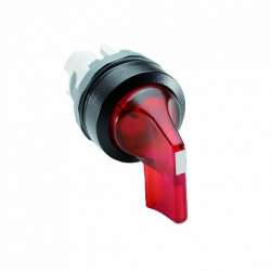 ABB Переключатель M3SS5-21R (длинная ручка) красный 3-х позиционный с подсветкой (только корпус) с возвратом в среднее положение арт. 1SFA611214R2101